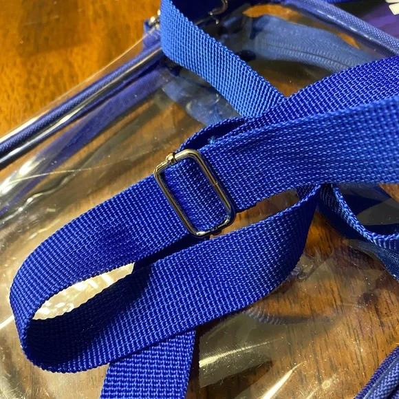 Clear concert event bag. In Indianapolis Colts blue colored straps. NFL football - Picture 5 of 8